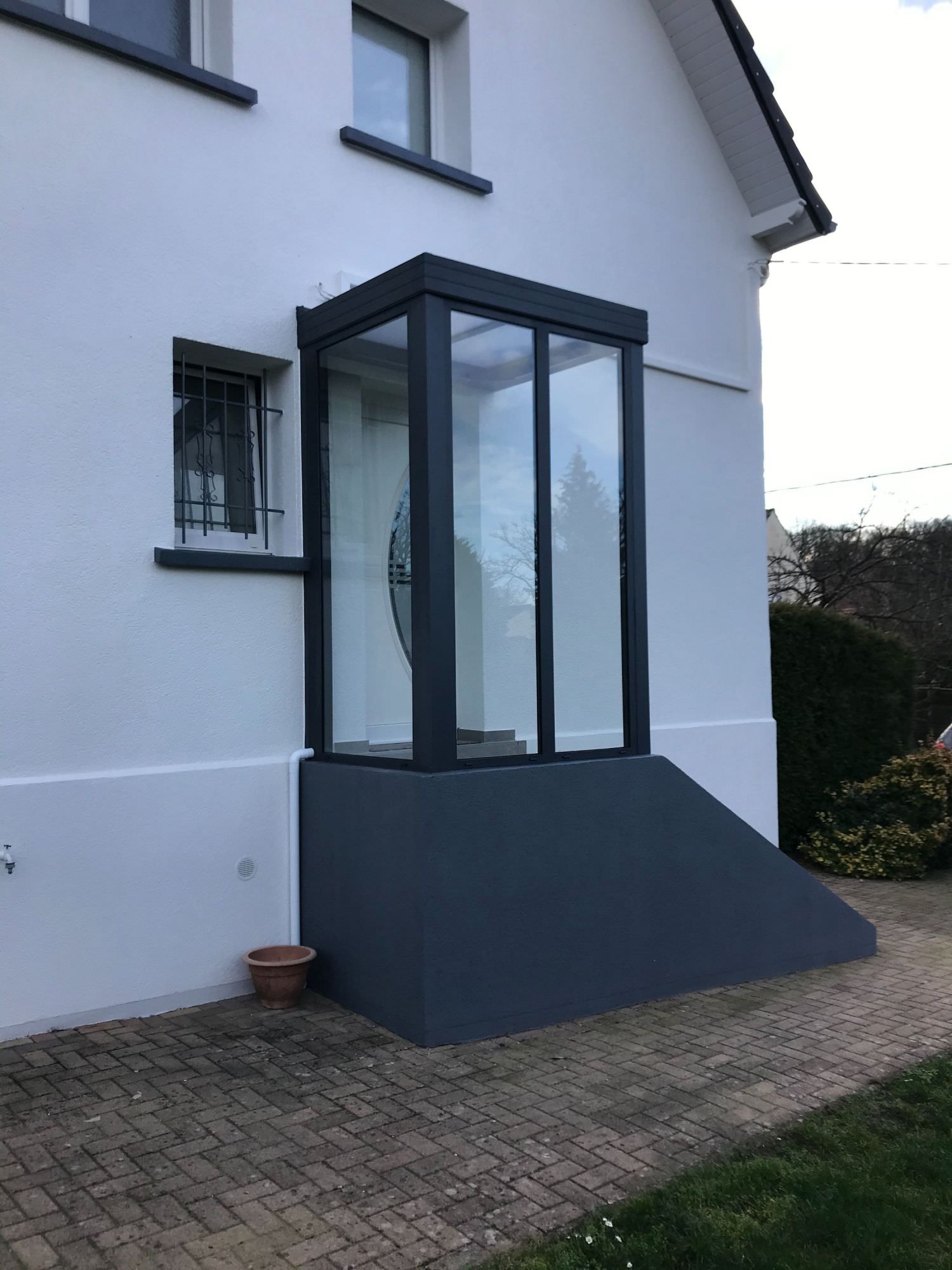 FBS ⟶ Protection Porte d'entrée en alu et verre Saint-Avold (57)