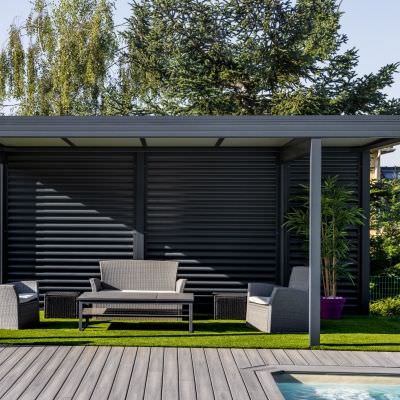 Auvent toit plat Design en aluminium - Metz Nancy Sarreguemines FBS